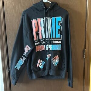 Prime Black Graphic Hoodie